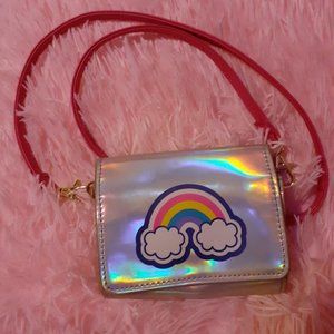 Limited Too Holographic Rainbow Purse w/ Charger